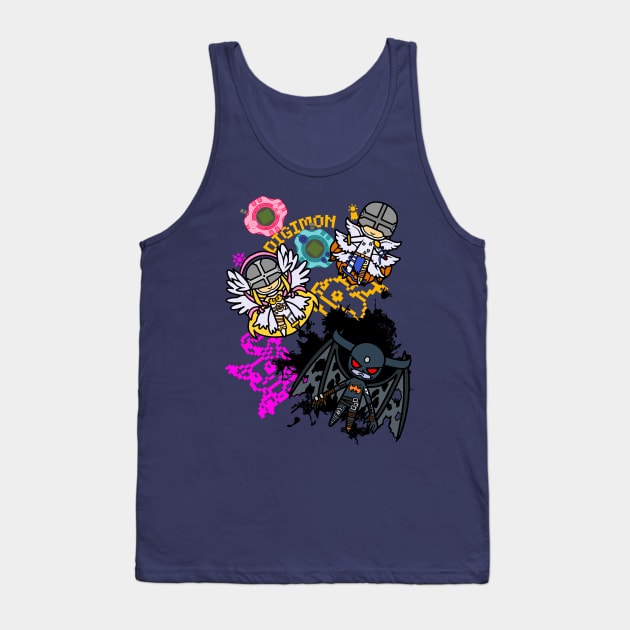 Digital Angels and Demon Tank Top by wss3